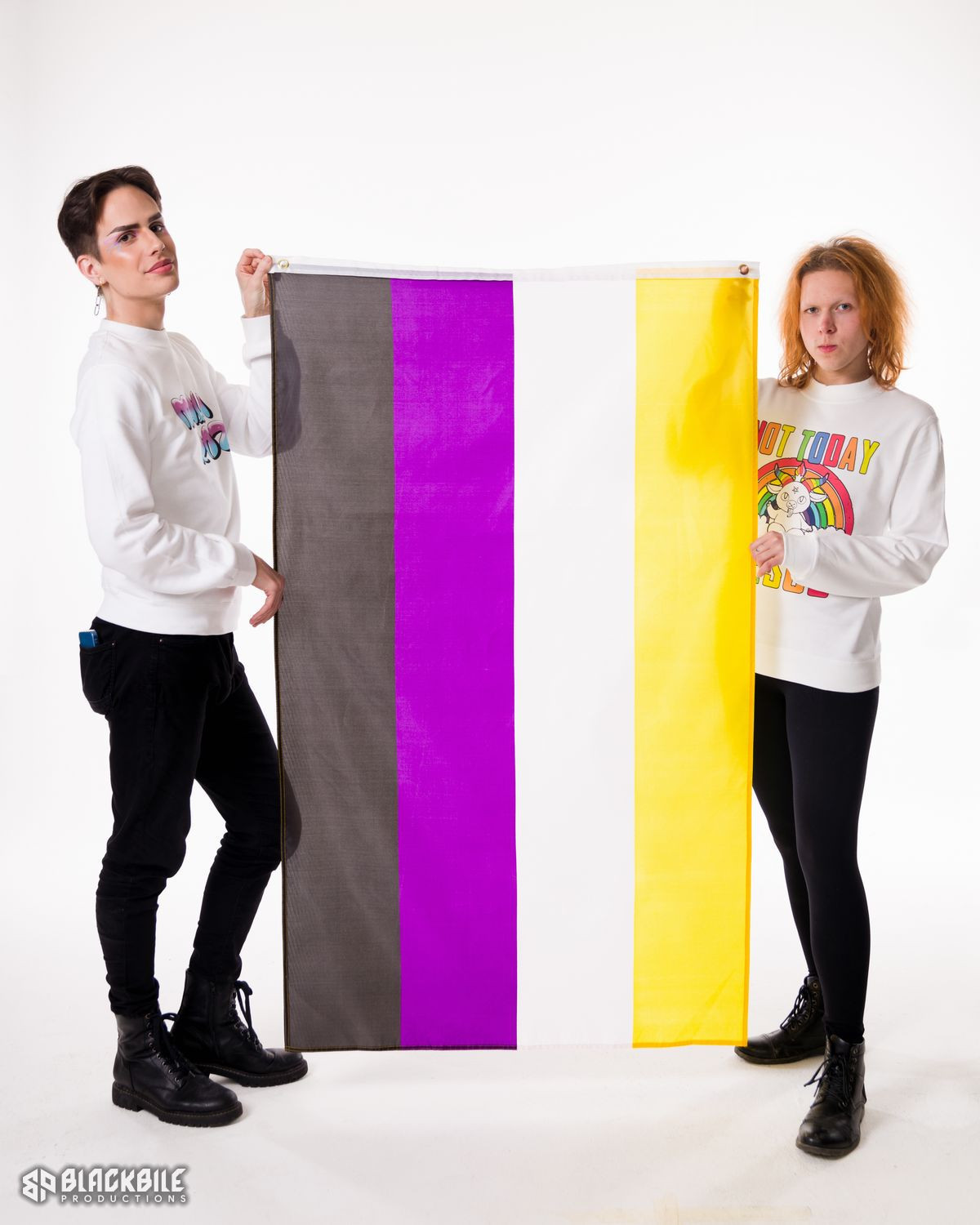 Nonbinary flag 150 x 90 cm