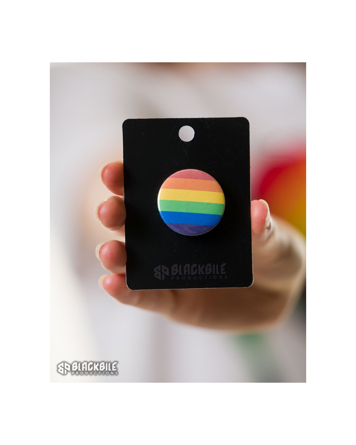 Small rainbow badge