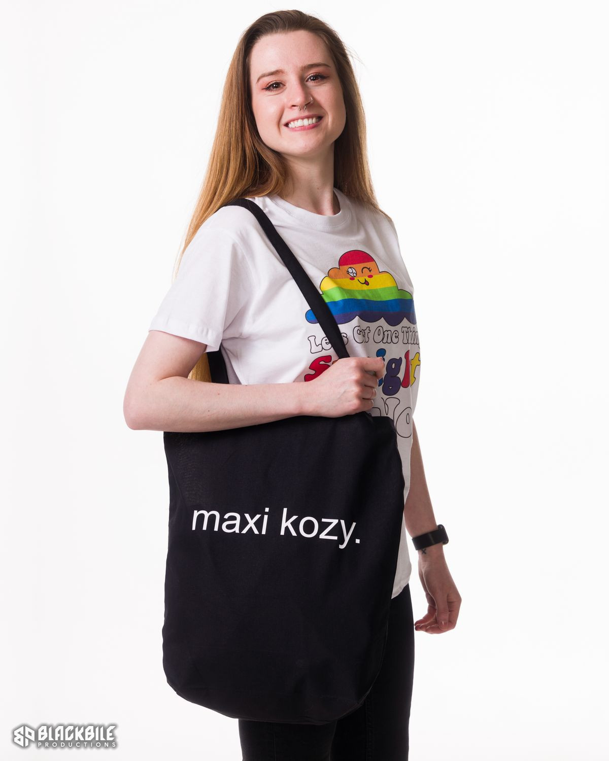 Black cotton bag Maxi Kozy 2