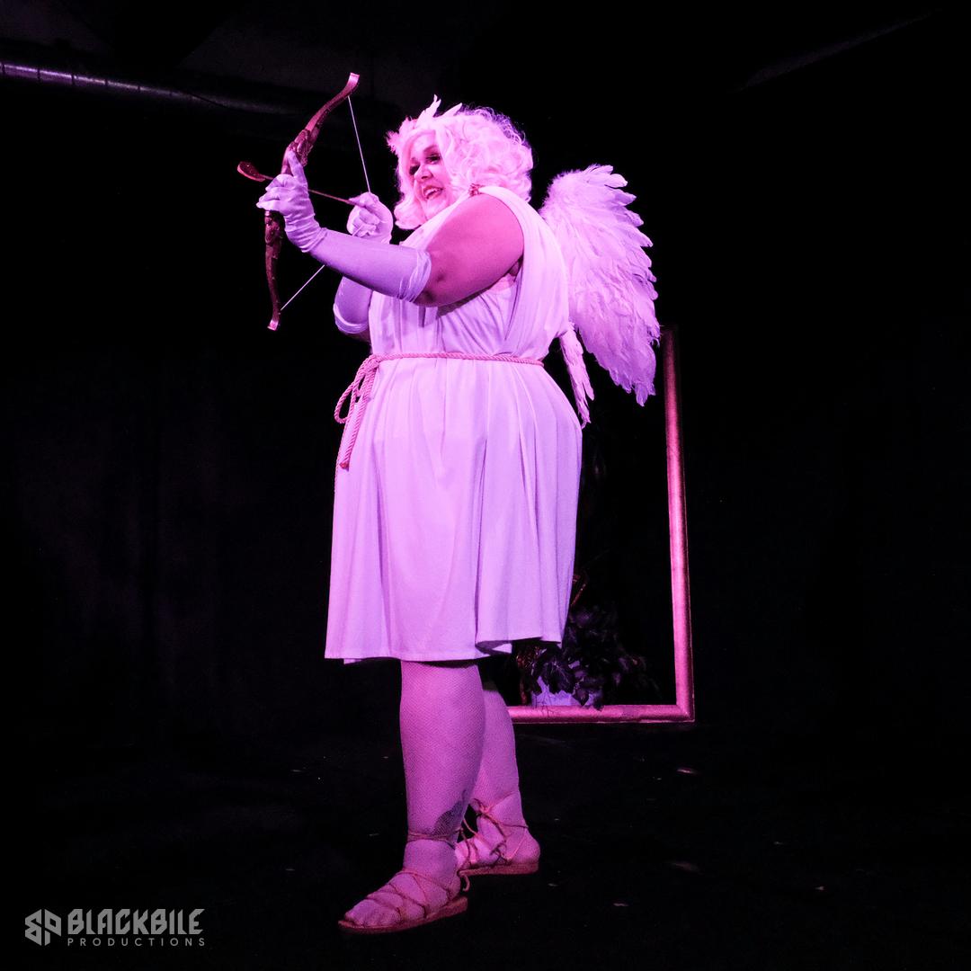 Czech Burlesque dancer Ruby Tsunami at the Queer Open Stage